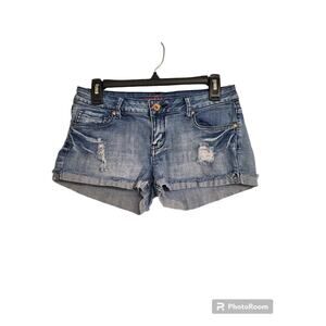 Women's Refuge Distressed Cuffed Jean Shorts | Size 8